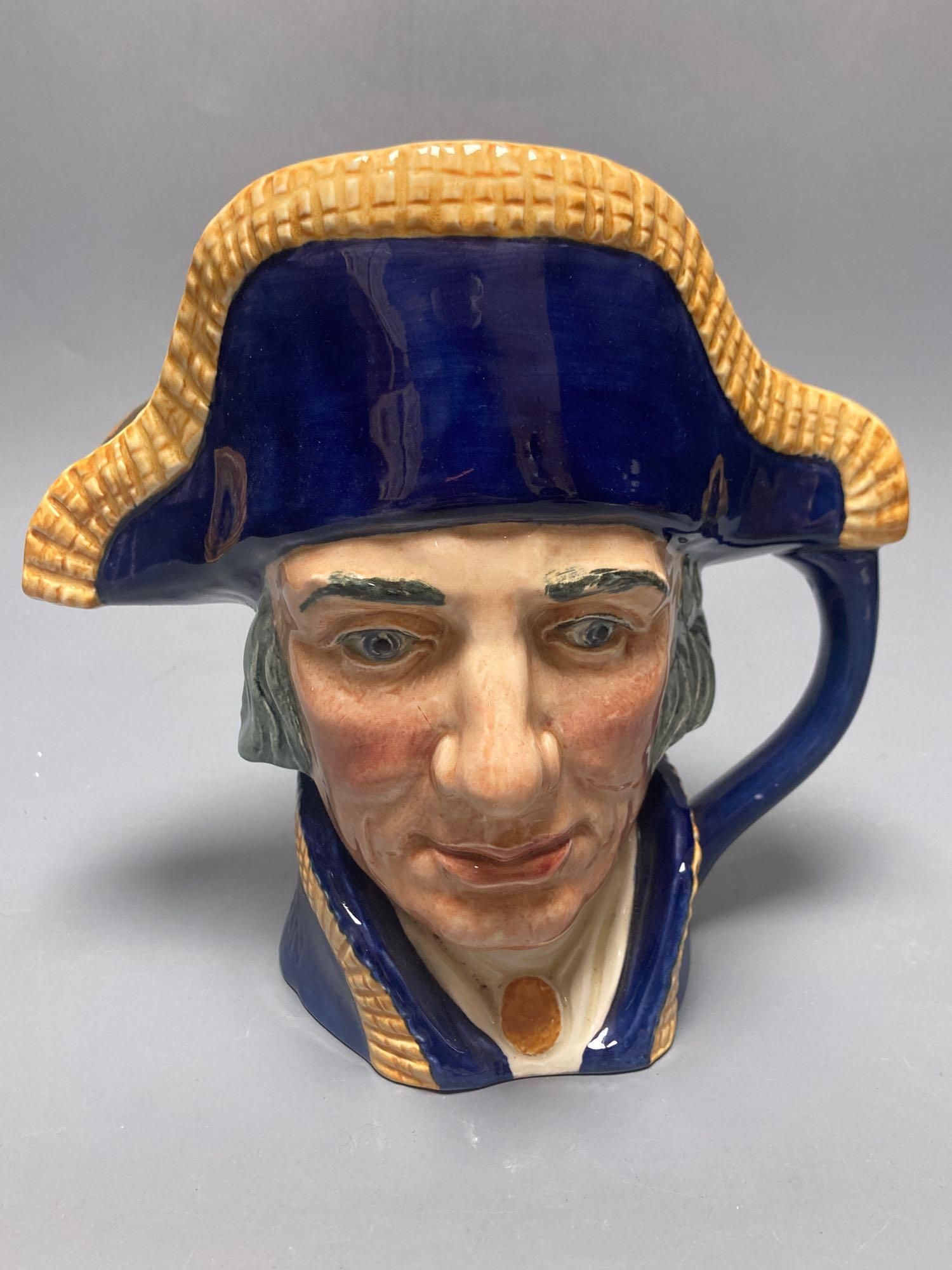 A Royal Doulton Lord Nelson character jug, Royal Doulton Monty character jug